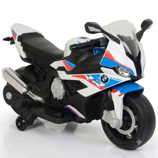 موتور شارژی BMW RR موتور شارژی BMW RR کد 2156 دو موتوره با صندلی چرم رنگ قرمز و مشکی